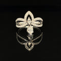 Diamond 0.78ctw Crown Filigree Ring in 18k White Gold - #423 - RGDIA650996