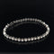 Diamond Square & Round Link Tennis Bracelet in 18k White Gold - (#42-HBDIA000248) - Divine & Timeless Jewelry