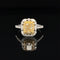 Fancy Yellow & White Diamond 1.75ctw Lace Engagement Ring in 18k Two-Tone Gold  - #434 - RGDIA669062