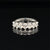 Oval Diamond 1.33ctw Single Row Wedding Band in 18k White Gold - #436 - RGDIA666926