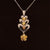 Fancy Yellow & White Diamond Triple Heart Drop Pendant in 18k Two-Tone Gold - #470 - PDDIA342519