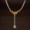 Diamond Wreath Pear Drop Tennis Chain Y-Necklace in 18k Two-Tone Gold - #477 - NLDIA068860