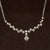 Diamond Drizzle Chevron Necklace in 18k White Gold - #480 - NLDIA068800