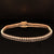 Diamond Bezel Link Tennis Bracelet in 18k Rose Gold - #496 - BRDIA091295