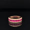 Oval Ruby & Diamond Milgrain Lace Vintage Ring in 18k Rose Gold - #526 - RGRUB107369