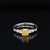 Fancy Yellow & White Diamond Engagement Ring in 18k Two-Tone Gold - #534 - RGDIA668720