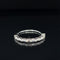 Diamond Baguette Half Eternity Wedding Anniversary Ring in 18k White Gold - #546 - RGDIA665828