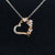 Diamond Heart Halo Wreath Floating Pendant in 18k Two Tone Gold - (#55-PDDIA348147) - Divine & Timeless Jewelry