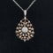 Diamond Spiderweb Pear Pendant in 18k Rose Gold - (#57-PDDIA343791) - Divine & Timeless Jewelry