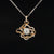 Diamond Solitaire Cluster Blooming Flower Pendant in 18k Rose Gold - (#62-PDDIA317409) - Divine & Timeless Jewelry