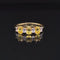 Yellow Sapphire & Tanzanite 1.40ctw Anniversary Wedding Ring in 18k Yellow Gold - #440 - RGMIX019288