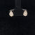 Diamond Petite Pear Cluster Stud Earrings in 18k Rose Gold - (#6-HEDIA002749) - Divine & Timeless Jewelry