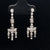 Diamond Modern Chandelier Earrings in 18k White Gold - (#77-ERDIA105607) - Divine & Timeless Jewelry