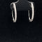 Diamond Classic Round Hoop Earrings in 18k White Gold - (#82-ERDIA258259) - Divine & Timeless Jewelry