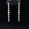 Diamond Linear Fringe Dangle Earrings in 18k White Gold - (#85-ERDIA339976) - Divine & Timeless Jewelry