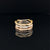 Diamond Triple Row Stacker Band in 18k Tri-Color Gold - (#96-RGDIA 657584) - Divine & Timeless Jewelry