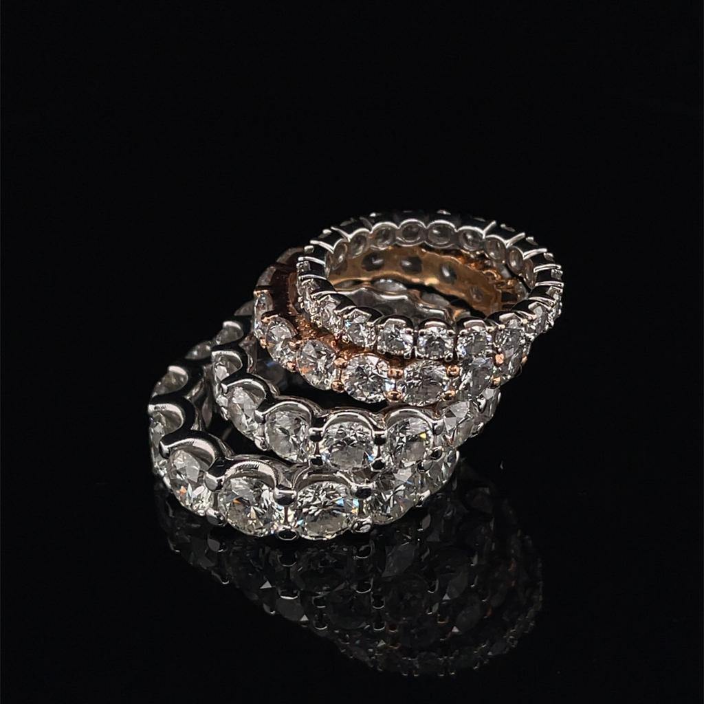 Custom Designed Fantasy Eternity Ring - Divine & Timeless Jewelry